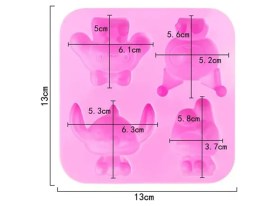 Molde silicona kuromi y stich